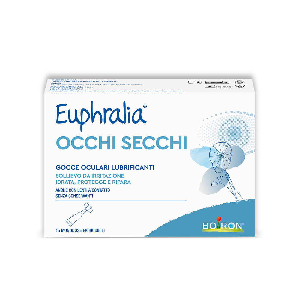 Euphralia Occhi Secchi Gocce oculari lubrificanti 15 monodosi da 0.5 ml